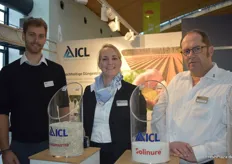 Benedikt Heß, Stephanie Preller, and Christian Brüll from the ICL Group, a global manufacturer of products and specialty chemicals based on minerals.